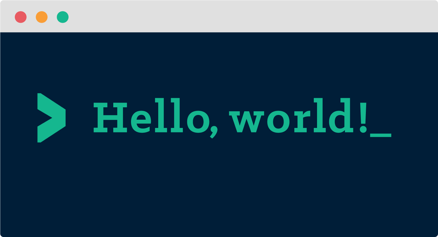 Image of "Wello World" in a terminal