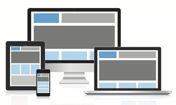 Image of a mobile, tablet and desktop, introducing to Responsive Subject